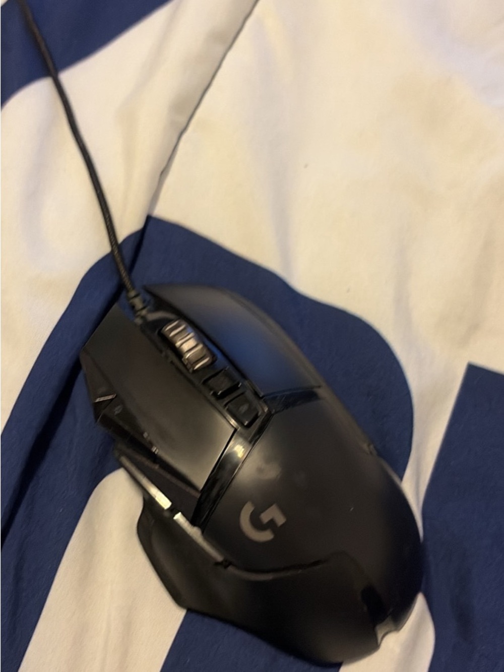 Logitech Black Wired Programmable Gaming Mouse with Side Buttons